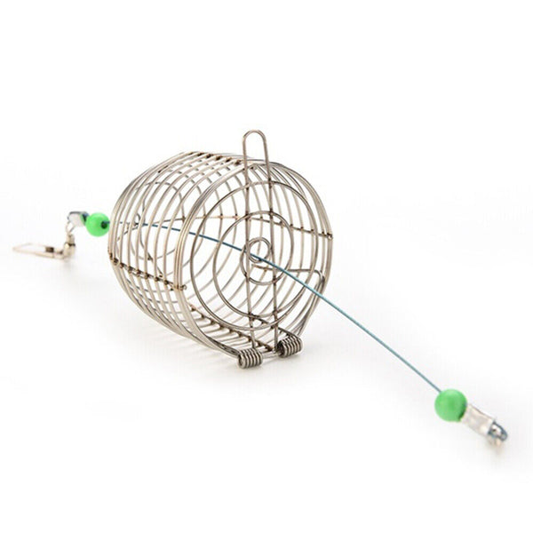 5Pcs  Bait Cage Tackle Accessory Fishing Tool Basket Feeder Holder Fishing Trap