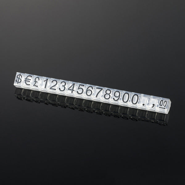 10-30Sets Combined Price Tag Dollar Number Digit Cubes For Counter Price Display