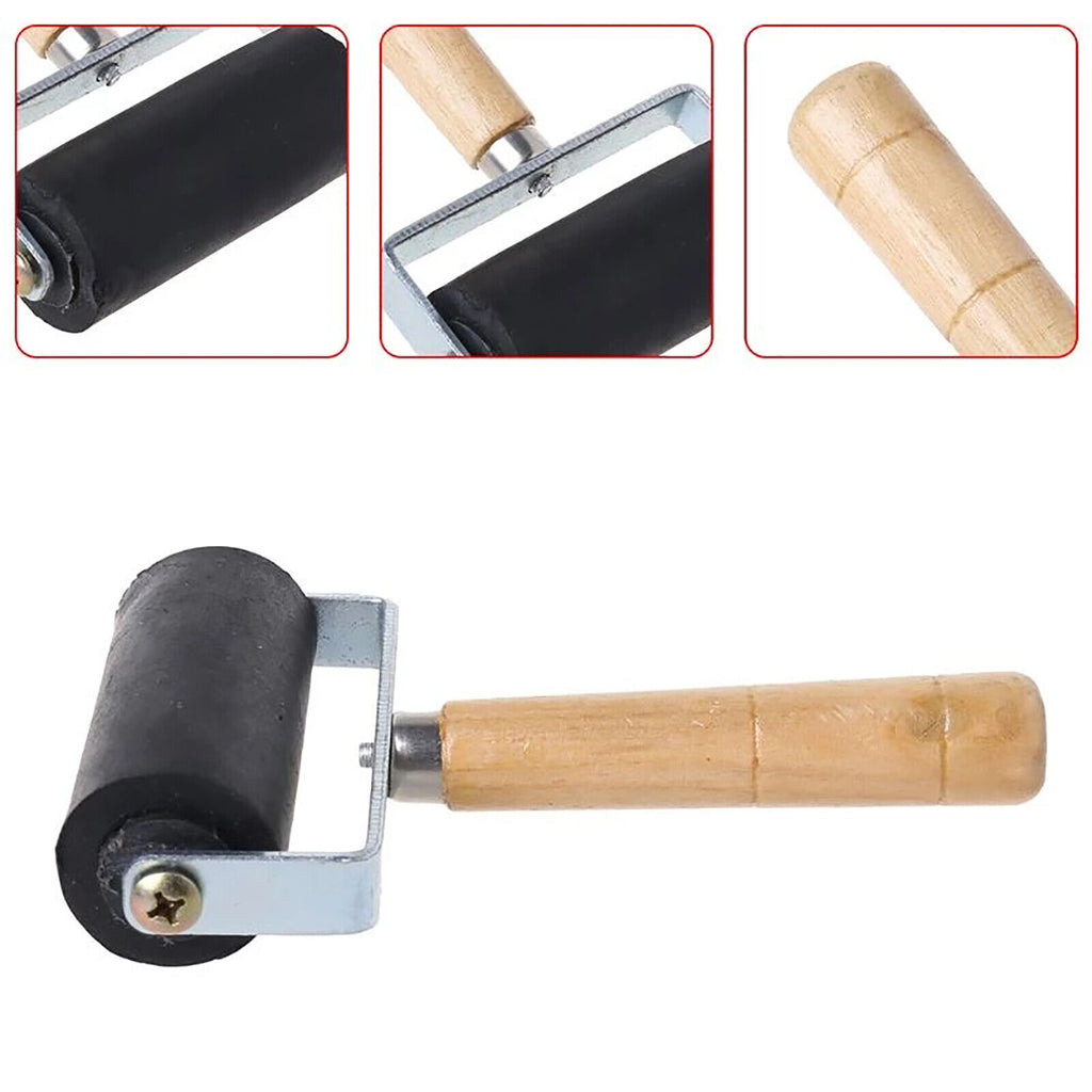 10cm Heavy Duty Hard Rubber Roller Printing Inks Lino Brayer Art Craft