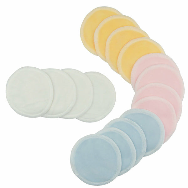 UP 20Pcs Reusable Makeup Remover Pads Bamboo Fiber Organic Cotton Pads Face Eyes