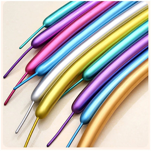 Chrome Latex Twisting Balloons Metallic Magic Balloon Birthday Party