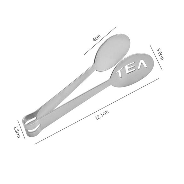 Tool Tea Bag Drying Decorative Kitchen Stainless Steel Teabag Squeezer Tongs AU