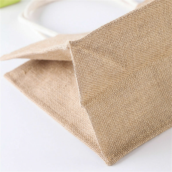 Burlap Tote Bags Blank Jute Beach Shopping Handbag Gift Bags with Handle AU SELL