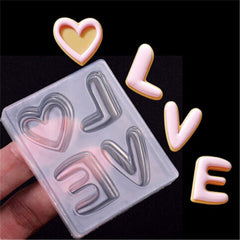 Resin Casting Making Jewelry Mold LOVE Sign Epoxy Mould DIY Craft Tool Silicone