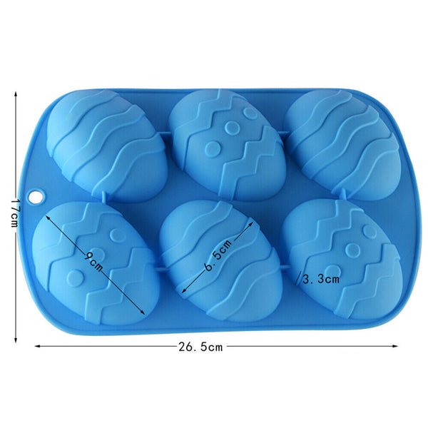 Party Easter Egg Chocolate Moulds 3D Silicone Cake Crayon Mould Ice Craft Mold