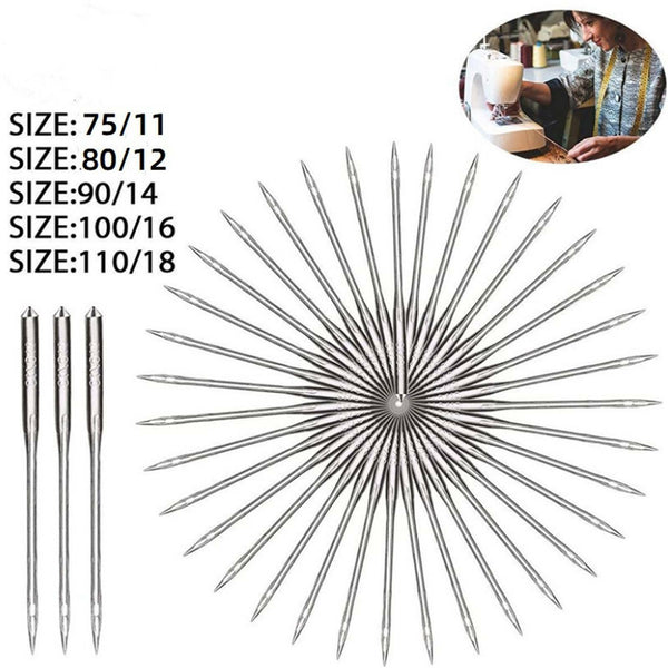 100PCS Domestic Sewing Machine Needles Assorted Craft For Singer Brother NEW