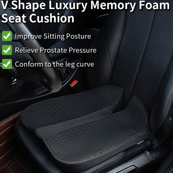 Universal Memory Foam Car Seat Cushion Driving Pain Relief Driver Booster Pad