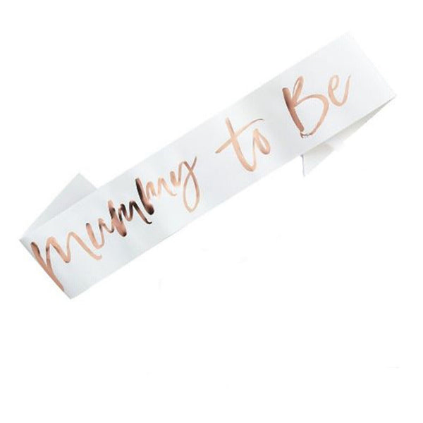 Baby Shower Sash Mum pregnant Boy Girl Sister Mummy Party Sashes Shoulder Strap