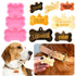 3 Hole Silicone Dog Tag Charm Mould Set DIY Keychain Resin Epoxy Bone Shape Mold
