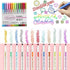 12 Color Drawing Double Line Outline Pen Highlighter Marker Pens Doodle Dazzle