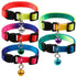 12PCS Dog Kitten Puppy Collar Adjustable Harness Pet Cat Neck Strap with Bell