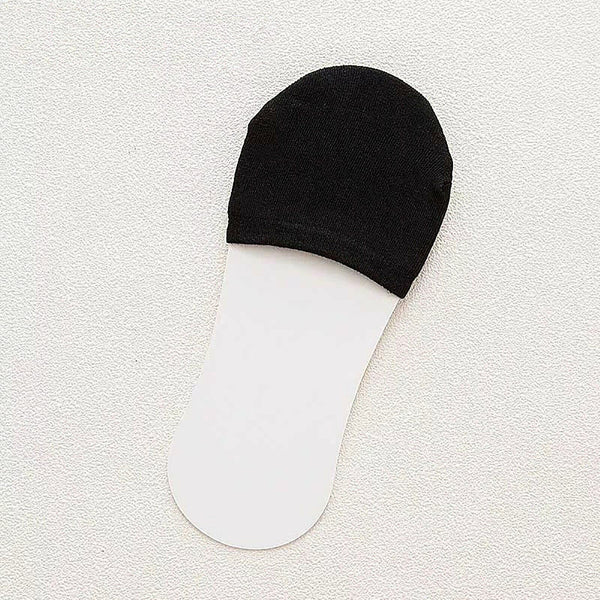 Women Half Foot Toe Cover Solid Socks Invisible Summer Breathable Casual