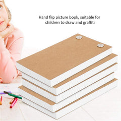 Flipbook Kit – 4 Blank Animation Pads with 120 Sheets