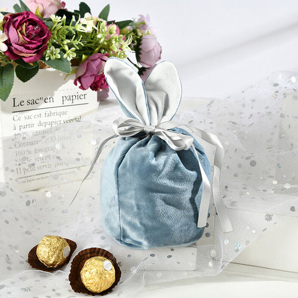 4x Candy Pouch Bunny Easter Jewelry Organizer Rabbit Wedding Gift Packing Bags