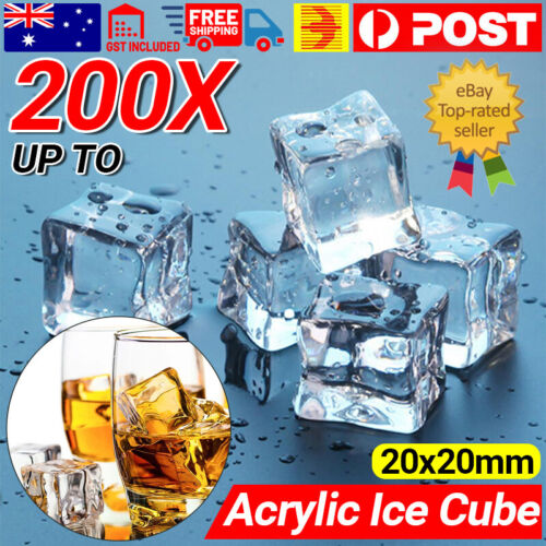 Fake Acrylic Ice Cube Artificial Wedding Party Photography Display Clear