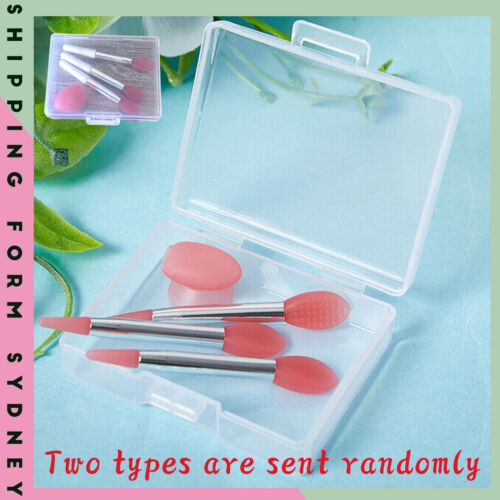 3-12X Silicone Lip Balms Lip Mask Brush with Sucker Dust Cover Makeup Applicator