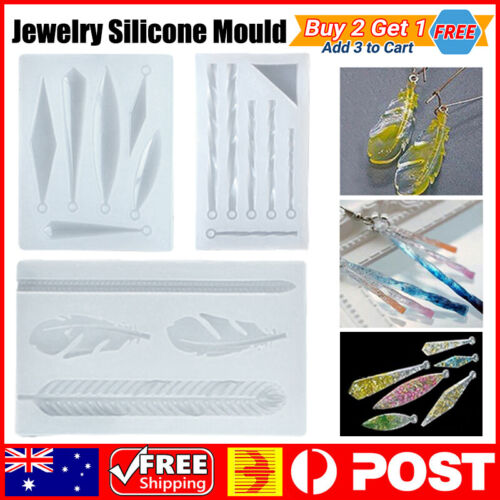 Silicone Earring Pendant Mold Jewelry Making Resin Epoxy Mould Casting Craft DIY