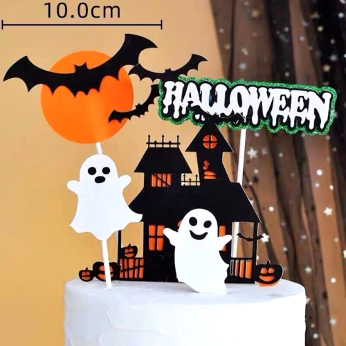 5pcs Halloween Cake Cupcake Topper Party Supplies Halloween Party Decoration