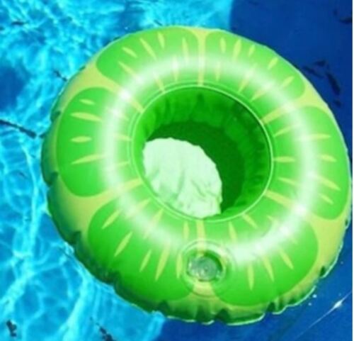 Inflatable Lemon Donut Floating Drink Cup Can Beer Holder Swimming Pool Bath Beach Party - Lets Party