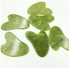 Natural Guasha Facial Jade Face Body Gua Sha Board Massager Face Tool AU
