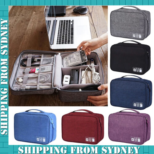 New Electronic Accessories USB Travel Case Storage Charger Cable Organizer Bag