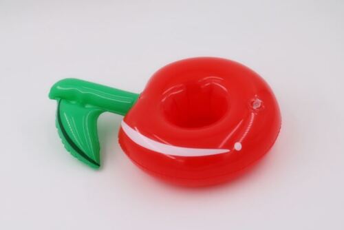 Inflatable Cherry Floating Drink Cup Can Beer Holder Swimming Pool Bath Beach Party - Lets Party