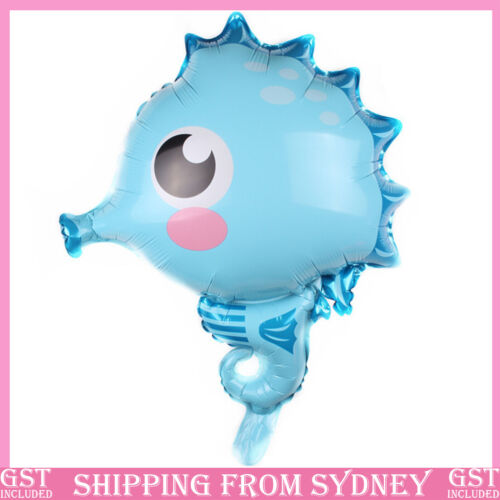 Hippocampus Ocean Animal Zoo Aluminium Foil Balloon Air Inflatable Party Decorat - Lets Party