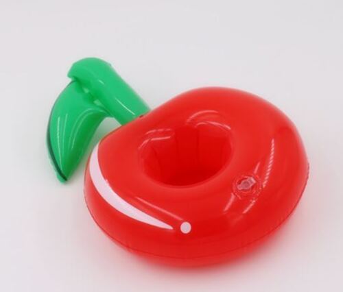 Inflatable Cherry Floating Drink Cup Can Beer Holder Swimming Pool Bath Beach Party - Lets Party