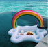 Inflatable Rainbow Cloud Beverage Bar Floating Drink Cup Can Beer Holder Swimming Pool Bath Beach Party - Lets Party