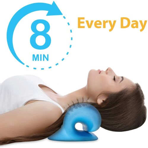 Neck Traction Pillow Neck Stretcher Cervical Pain Relief Original Cloud Shape - Lets Party