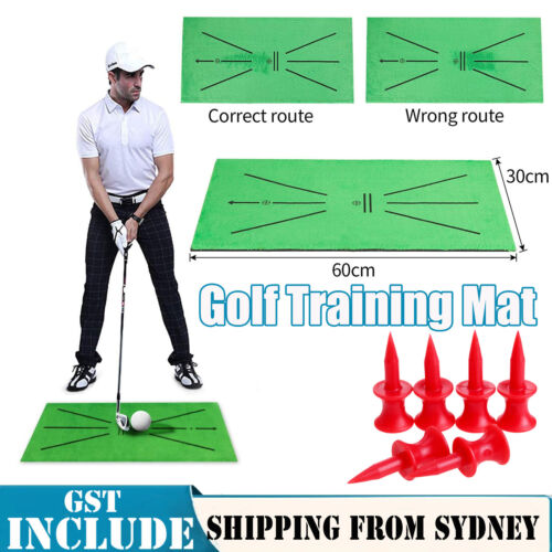 Golf Training Mat for Swing Detection Batting Golf Practice Training Aid Game AU