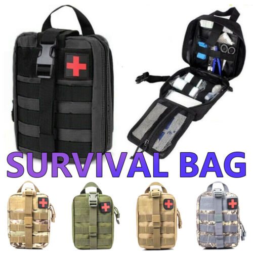 First Aid Kit Tactical Molle Medical Pouch Outdoor Emergency Survival Bag Pack