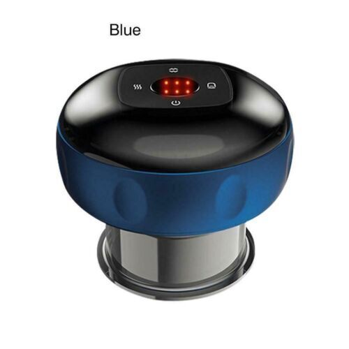 Blue Electric Cupping Therapy Massager Portable Rechargeable 6 Level Adjustable - Lets Party