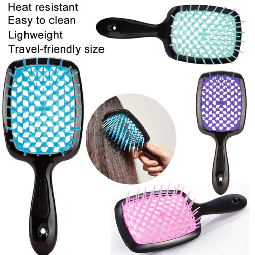 Detangling Hair Brush Remove Tangle Detangle Massage Hollow Comb For All Hair