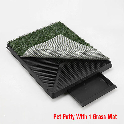 Indoor Dog Pet Training Toilet Portable Puppy Tray Loo Pad Mat Large Easy Clean