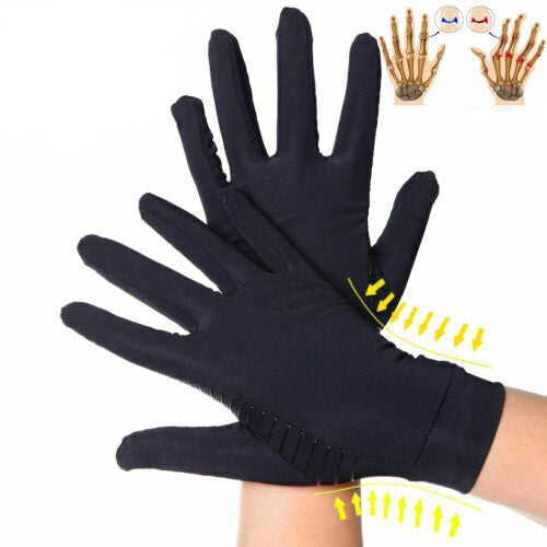 Compression Copper Arthritis Gloves Hand Wrist Brace Finger Pain Relief Support - Lets Party