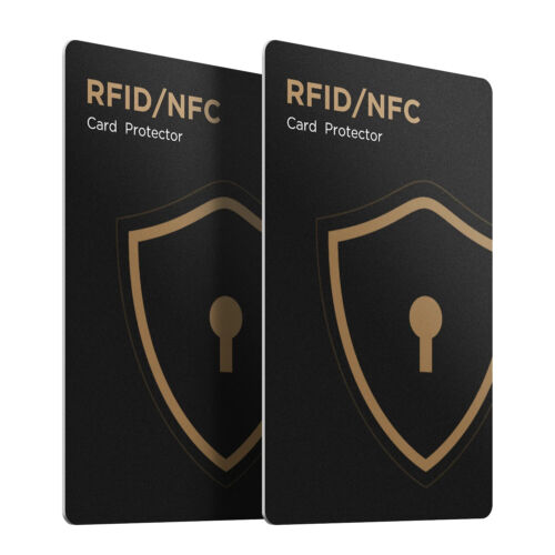 2 x RFID Blocking Card Anti Scan Guard ID Credit Card Wallet Shield Protector - Lets Party