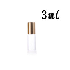 Roller Bottles Amber Clear Glass Steel Roll on Ball Essential Oils AUS