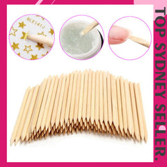 200/100/50x Nail Wooden Cuticle Pusher Remover Sticks Nail Art Manicure For Nail