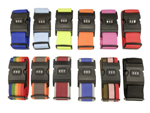 Luggage Strap Code Password Travel Suitcase Secure Lock Safe Nylon Packing Belt - Lets Party