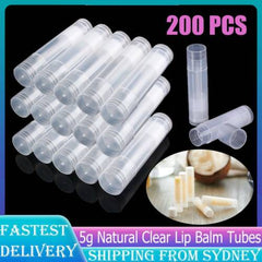 200X Empty Lip Balm Lip Gloss Tubes Lipstick Stick Tube Bottle Container ClearAU
