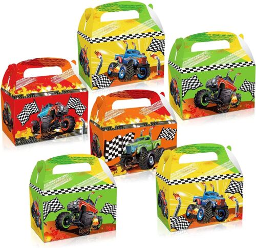 12PCS Monster Truck Paper Candy Gift Box Party Supplies Birthday Decoration