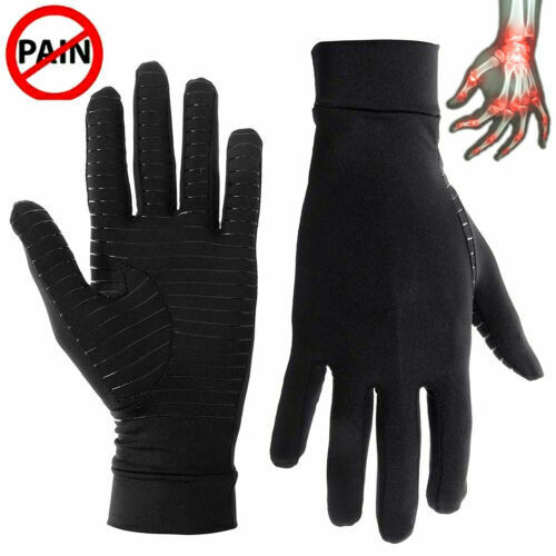 Compression Copper Arthritis Gloves Hand Wrist Brace Finger Pain Relief Support - Lets Party