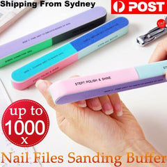 Nail Files Sanding Buffer Grit Emery Gel File Nails Filer Art Pedicure Manicure