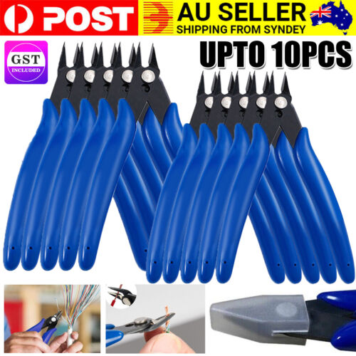 UP TO 10x  Flush Side Cutter Precision Shear Wire Snips Pliers Tool Mini Cutters - Lets Party