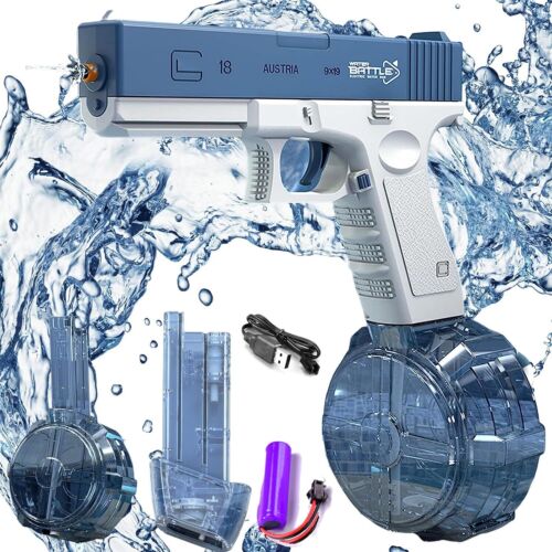 Electric Water Gun Squirt Blaster Adults Children Pool Beach Toy Summer Outdoor