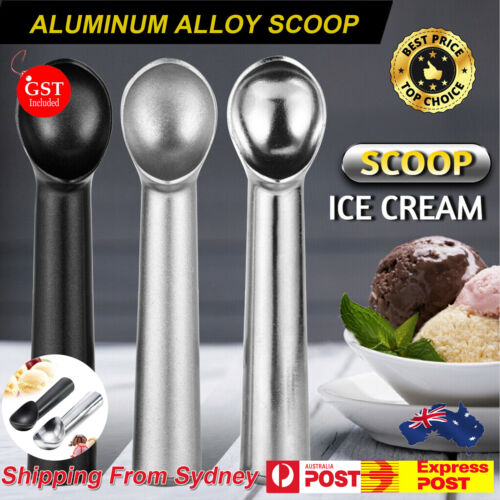 Ice Cream Scoop Non Stick Professional Polished Anti-Freeze Aluminium Spoon Tool