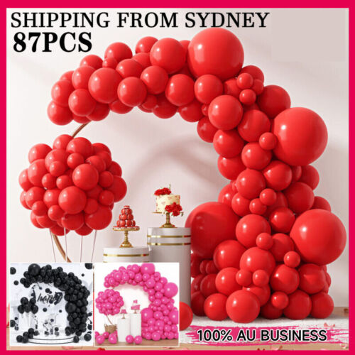 87PCS Balloon Arch Kit Set Birthday Wedding Party Garland Decor Balloons AU NEW