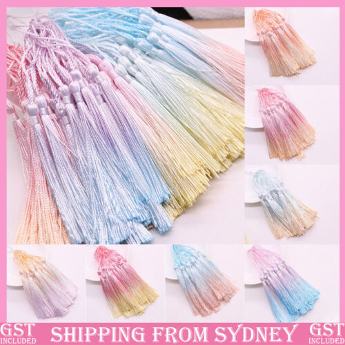 20X Fringe Tassel Sewing Decor Hanging Craft DIY Trim Pendant Bookmark Gradient