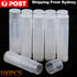 100PCS Clear Lip Balm Tubes Caps 5g Transparent Plastic Empty Lipstick Container - Lets Party